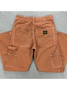 Stan Ray Pants Mens 29 Orange Brown Carpenter Painter Paint Utility Canvas Work